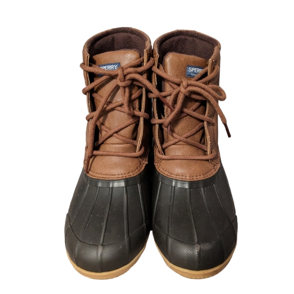 SPERRY Port Brown Tan Boys Boots 5M 37 - Picture 2 of 7